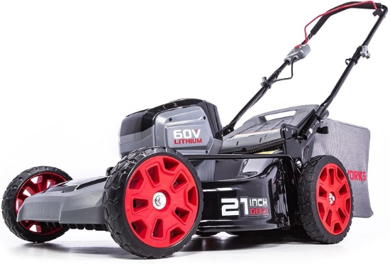 POWERWORKS 60V 21-Inch Brushless HP Mower, 5Ah Battery And Charger Included MO60L513PW