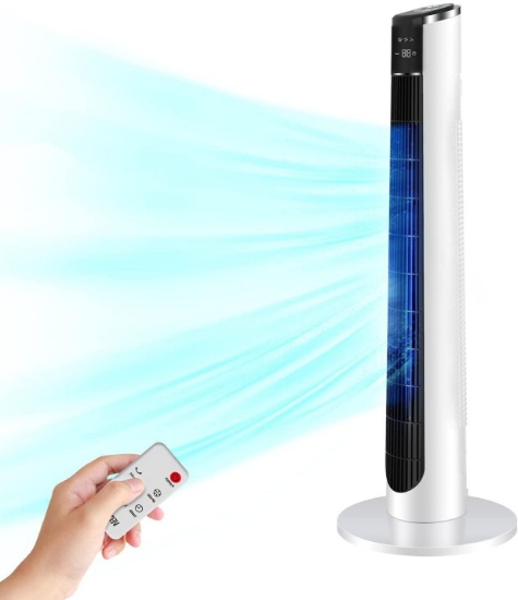 Veohaut Tower Fan- Oscillating Fan with Remote - White - $347.23 MSRP
