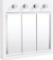 Design House 532382 Concord Lighted Tri-View Mirrored Medicine Cabinet, White, 30