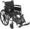 Drive Medical Cruiser III Light Weight Wheelchair with Various Flip Back Arm Styles