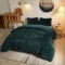 MEGO Luxury Shaggy Duvet Cover Set Ultra Soft Faux Fur Fluffy Comforter Set Fuzzy Bedding $69.99MSRP