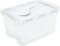 Sterilite 19148006 48 Quart Clear Hinged Lid Storage Box - 3 Pack