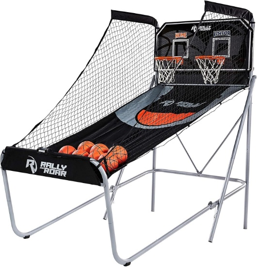 Shootout Basketball Arcade Game, Classic or Premium, Dual Shot with LED Lights and Scorer