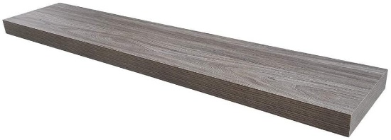 Homewell Wood Floating Shelves for Home Decoration, Wall Mounted, 48"x9.25"x2", Grey