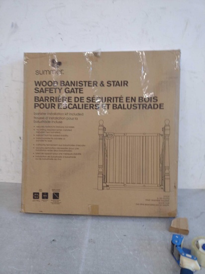 Summer Wood Banister and Stair Safety Gate
