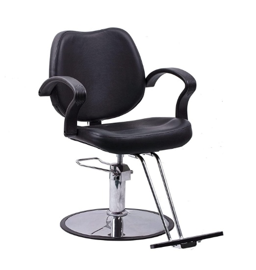 Beauty Style Classic Hydraulic Barber Chair Styling Chair Salon Beauty Equipment Black