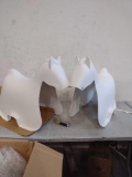 Miscellaneous White Horse Style Plastic Decor 2 Packs