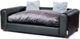 Moots Premium Leatherette Pets Sofa Charcoal Large (LET109L) - $142.50 MSRP