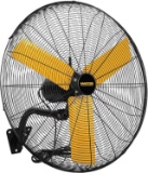 Master MAC-24W High Velocity Wall Fan, 24-inch, Black