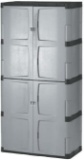 Rubbermaid Storage 72 Inch, Four-Shelf, 2 Door Cabinet, Resin Locking Storage Cabinet- $278.47 MSRP