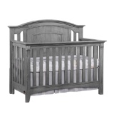 Oxford Baby Willowbrook 4-IN-1 Convertible Crib, Graphite Gray - $303.33 MSRP
