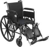 Drive Medical Cruiser III Light Weight Wheelchair with Various Flip Back Arm Styles