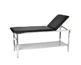 AdirMed Adjustable Exam Table with Full Shelf and Paper Dispenser - Black