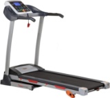 Sunny Health and Fitness Folding Treadmill with Device Holder - Gray - $399.00 MSRP