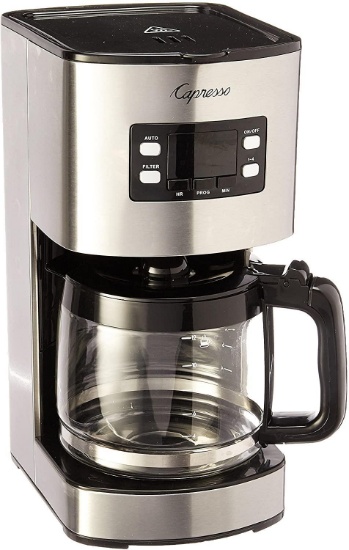 Capresso 12 Cup Coffee Maker SG300, Stainless Steel,...Glass Carafe - $79.95 MSRP