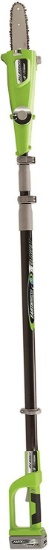 Earthwise LPS42410 10-Inch 24-Volt Lithium Ion Cordless Electric Pole, 24V, Green, Silver, Black