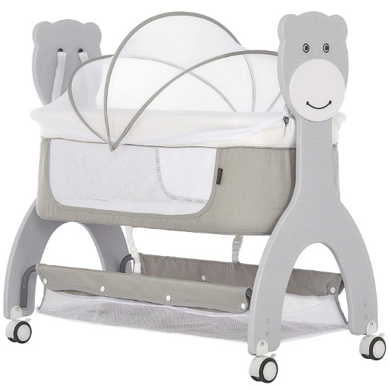 Dream On Me Cub Portable Bassinet In Grey - $93.59 MSRP