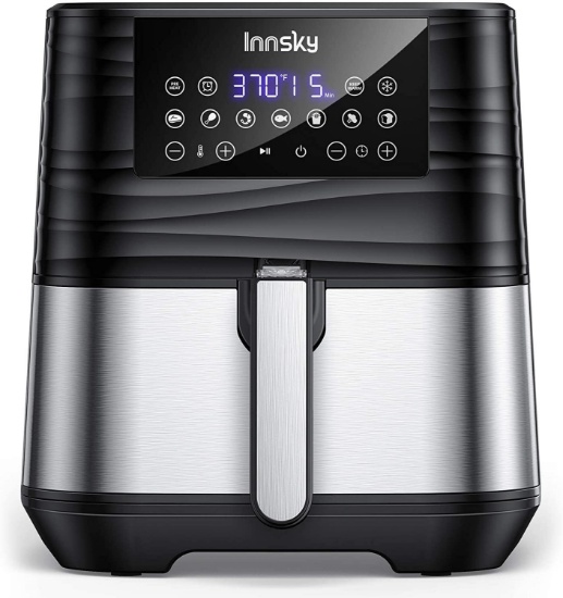 Innsky Air Fryer XL 5.8 QT, 11 in 1 Oilless Air Fryers Oven, Easy One Touch Screen