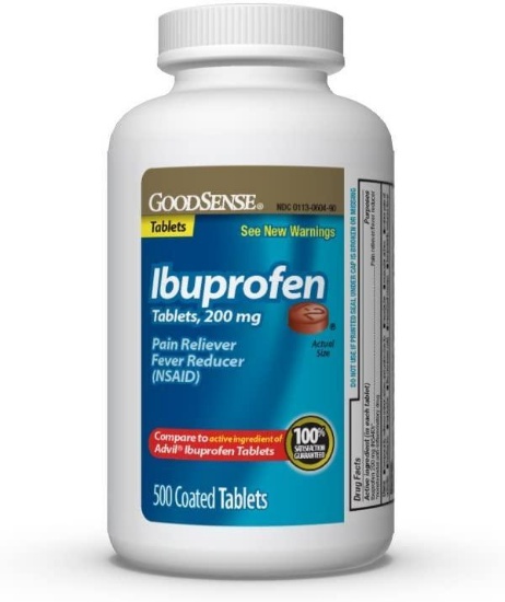 GoodSense 200 mg Ibuprofen Tablets, 1 box