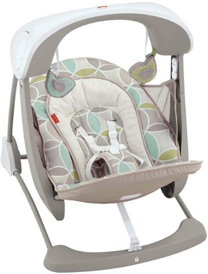 Fisher-Price Deluxe Take-Along Swing and Seat Mocha Swirl $79.99 MSRP