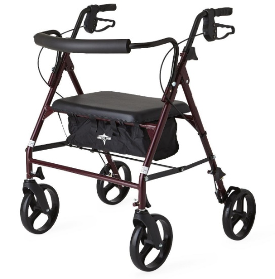 Guardian Bariatric Rolling Walker with Wheels, Steel