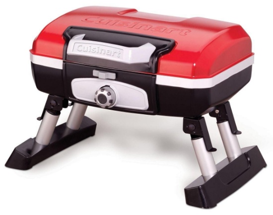 Cuisinart CGG-180T Petit Gourmet Portable Tabletop Propane Gas Grill, Red $137.78 MSRP