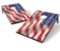 Wild Sports Wavy American Flag Cornhole Tailgate Toss Game - $54.99 MSRP