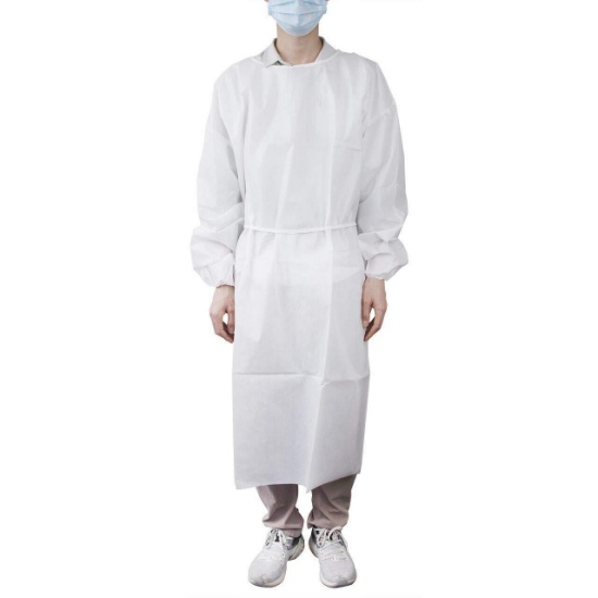 Intco Disposable White Non-Surgical Isolation Gown SPP+PE INIG-45, 100 Count $199.90 MSRP