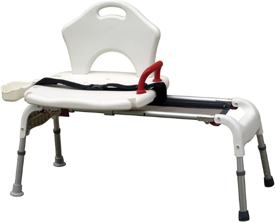 Drive Medical Folding Universal Sliding Transfer Bench (RTL12075) - $117.99 MSRP