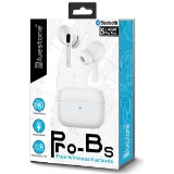 Bluestone Wireless Charging Bluetooth Earbuds, White - $17.96 MSRP