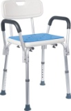 Medokare Shower Chair for Elderly - Easily Adjustable Chairs for Inside Bathtub or Shower