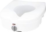 Carex E-Z Lock Raised Toilet Seat, Adds 5 Inches to Toilet Height, Elderly and Handicap $29.89 MSRP