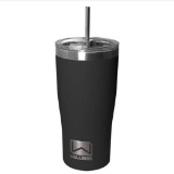 Wellness 20-oz. Double-Wall Stainless Steel Tumbler with Straw- Black and more $35.99 MSRP