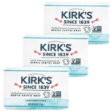 Castile Bar Soap by Kirk?s | Natural Soap for Men, Women 4 oz. Bars - 3 Pack and more - $7.40 MSRP