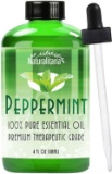 Naturalitana Best Peppermint Oil (4 Oz Bulk) Aromatherapy Peppermint Essential Oil for Diffuser