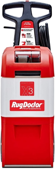 Rug Doctor Mighty Pro X3 Commercial Carpet Cleaner, Pack Out, Red (90010) - $524.99 MSRP