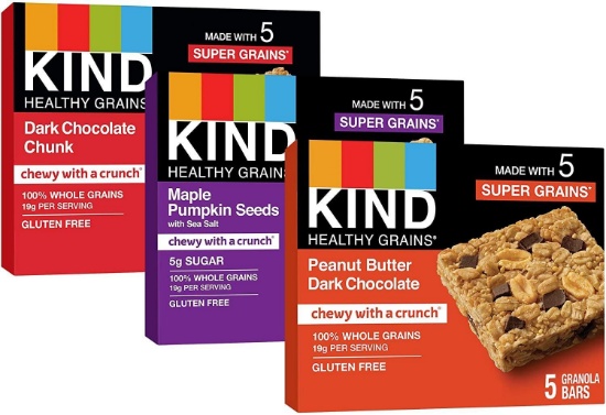 KIND Bars, Healthy Grains Variety Pack 5-1.2 Oz 3 Pack, 15 Snack Bars Total $15.45 MSRP