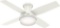 Hunter Dempsey Indoor Low Profile Ceiling Fan with LED Light, 44 Inch, White (59244) - $149.99 MSRP