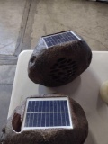 Waterproof Bluetooth Solar-Powered Outdoor Wireless Rock Speakers (Set Of 2)