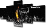 Black And Yellow Background Match Wall Art Painting Basketball Player Kobe Bryant Of Lakers...At...