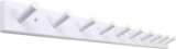 SKOLOO Wood Coat Rack Wall Mounted,10 Peg Long Bamboo Hook, Pack of 2, White - $59.99 MSRP