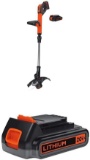 Black+Decker 20V MAX String Trimmer/Edger with Extra Lithium Battery (LSTE525)