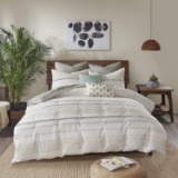 INK+IVY 100% Cotton Comforter Mid Century Modern Design All Season Bedding Set,Matching $149.99 MSRP