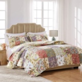 Greenland Home Blooming Prairie Cotton Patchwork Quilt Set, 3-Piece King/Cal King