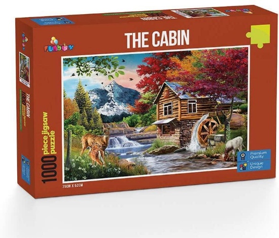 Perfect Places: The Cabin 1000 Piece Funbox Jigsaw Puzzle - $9.95 MSRP