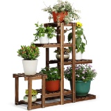 HYNAWIN Wood Plant Stand, Plant Rack, Indoor Outdoor Flower Shelf Holder,Display Storage $35.99 MSRP