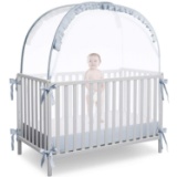 L RUNNZER Baby Crib Tent Crib Net to Keep Baby In, Pop Up Crib Tent Canopy $59.99 MSRP