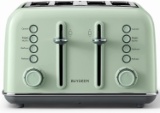 BUYDEEM DT-6B83 4-Slice Toaster, Extra Wide Slots, Retro Stainless Steel with High Lift $59.99 MSRP