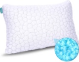Qutool Shredded Memory Foam Pillows for Sleeping Cooling Bamboo Pillow, Queen (1-Pack) - $28.99 MSRP