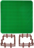 Aliris Large Green Base Plate and 8 Fences for Big Bricks - 15 x 15 inches - $11.95 MSRP